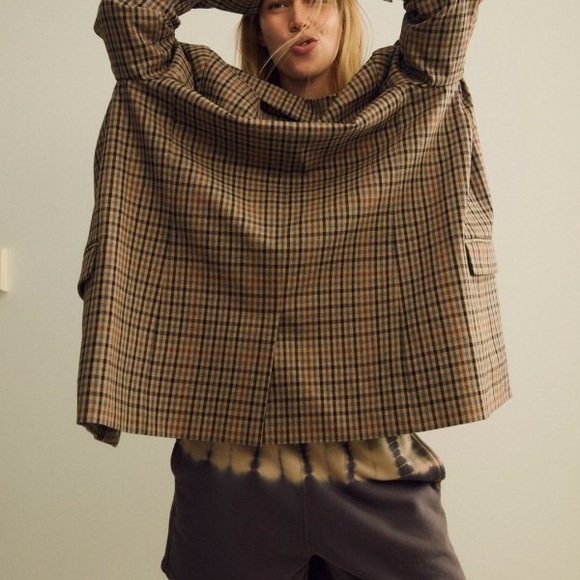 Madewell Dorset Blazer in Coster Plaid - Picture 1 of 8